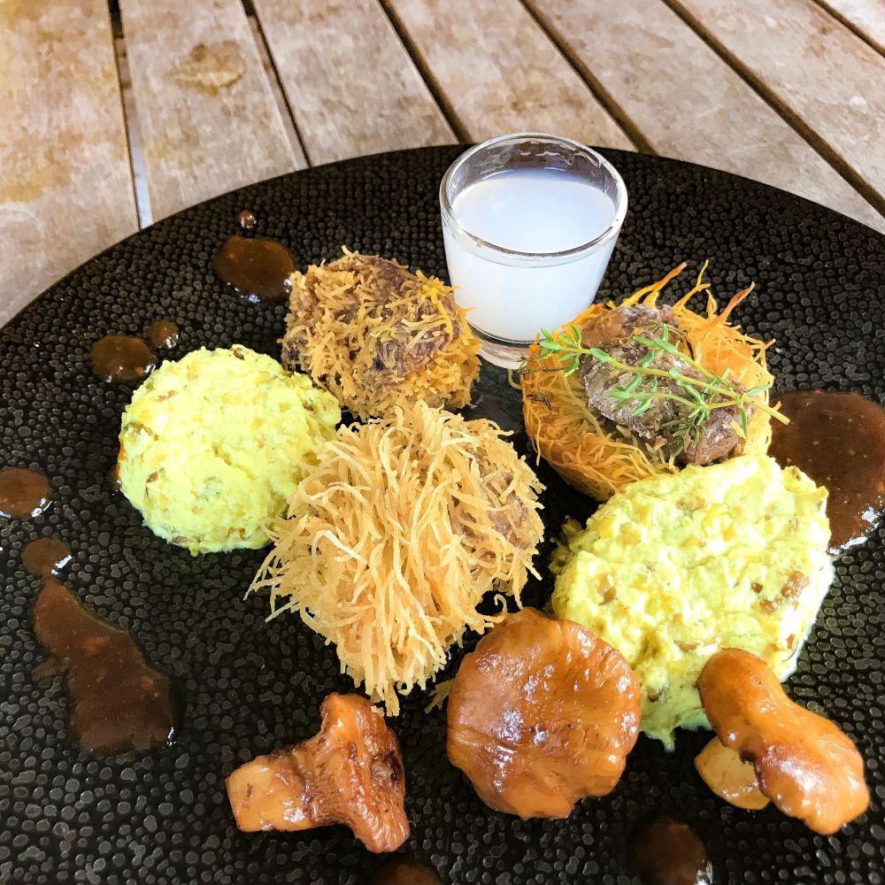 bavette in kataifi-deeg