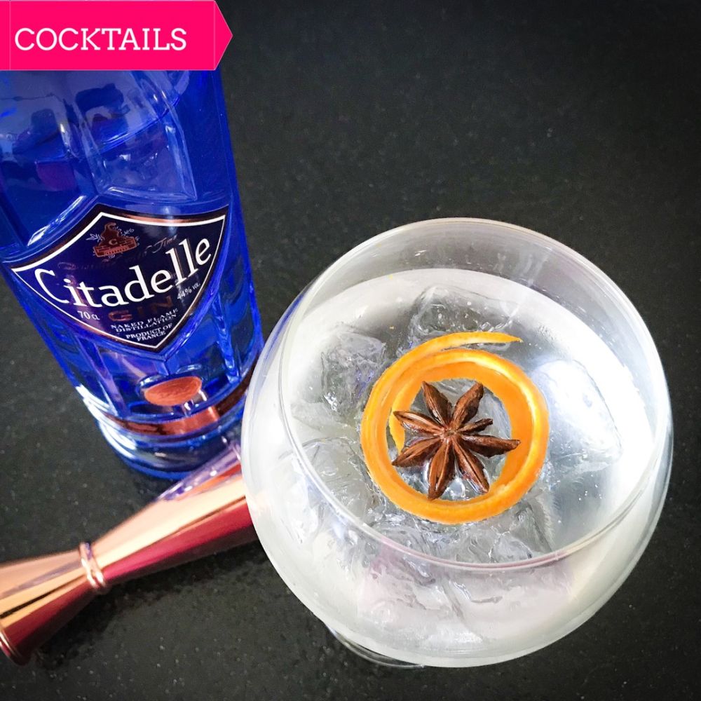 Perfect serve gin tonic Citadelle gin Perfect serve gin tonic Citadelle gin