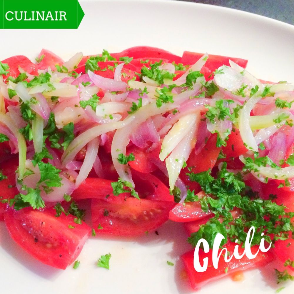 Tomaten-uien salade Tomaten-uien salade