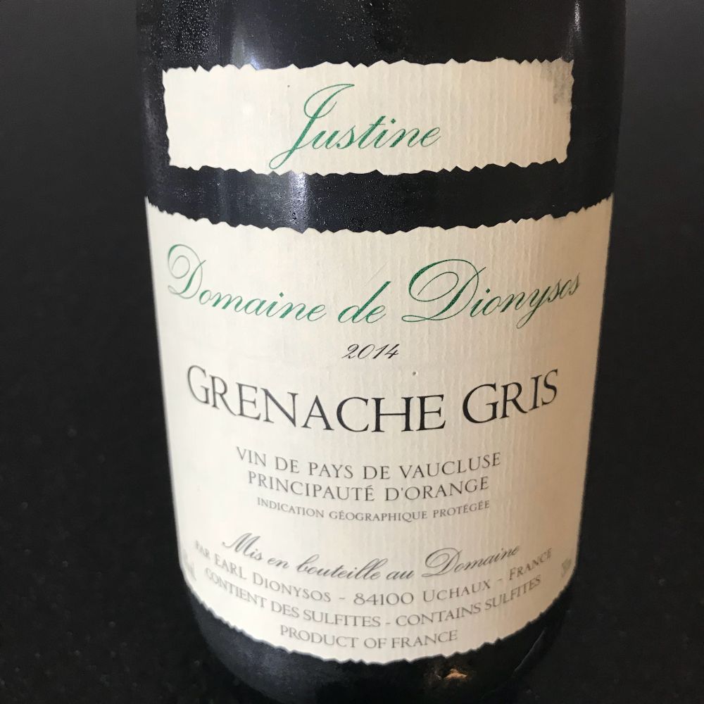 grenache gris Domaine de Dionysos