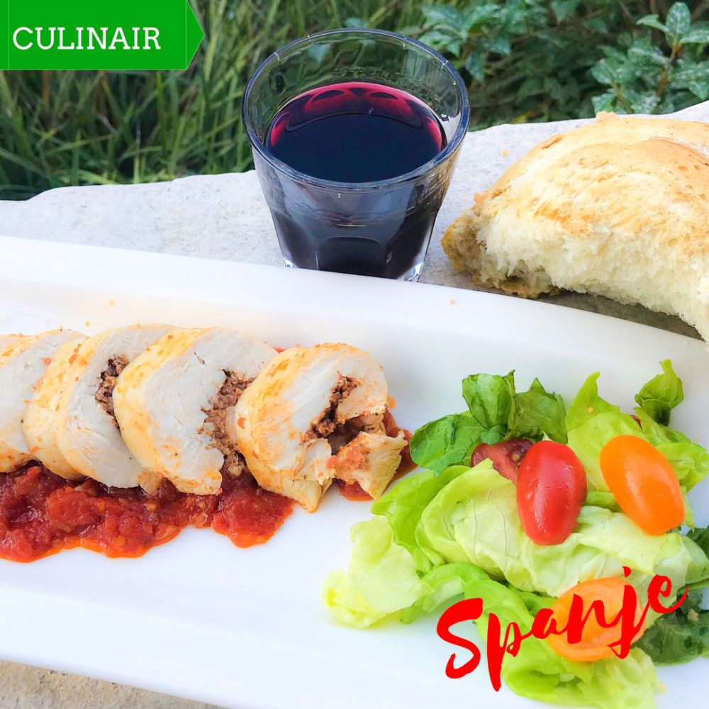 Kipfilet gevuld met homemade sobrasada Kipfilet gevuld met homemade sobrasada