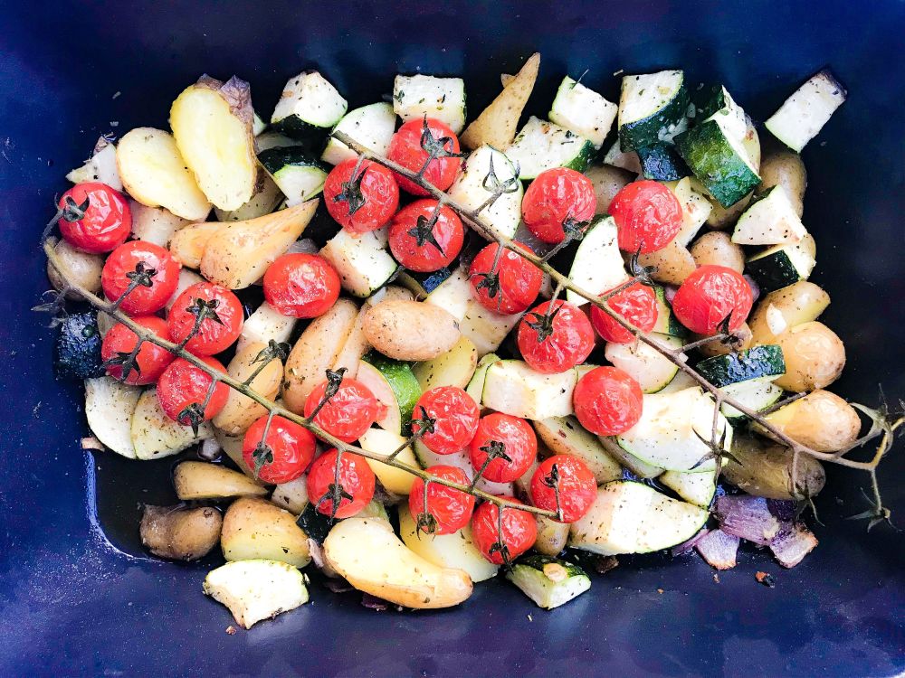 Ovenschotel met courgette, tomaat en aardappel Ovenschotel met courgette, tomaat en aardappel