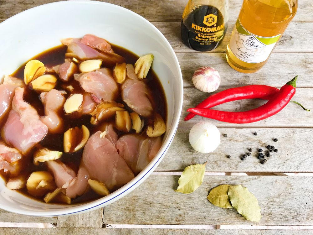ingrediënten Filipijnse Kip Adobo ingrediënten Filipijnse Kip Adobo