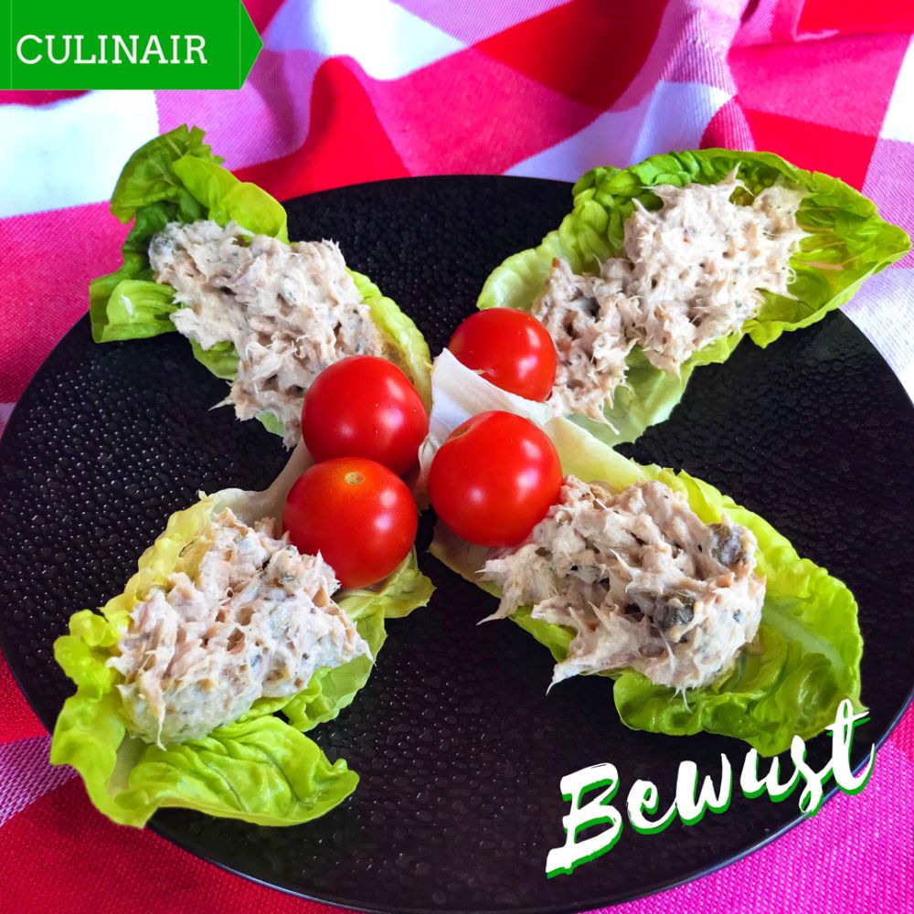 sla wrap met tonijn-kappertjes salade sla wrap met tonijn-kappertjes salade