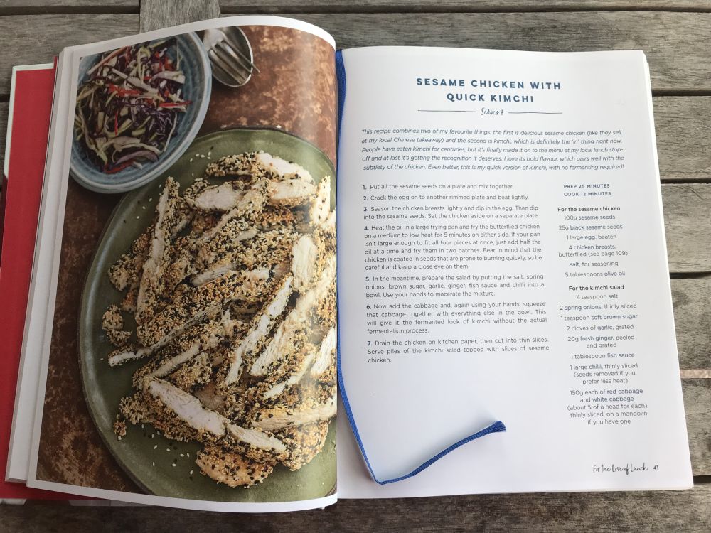 sesamkip met snelle kimchi sesamkip met snelle kimchi