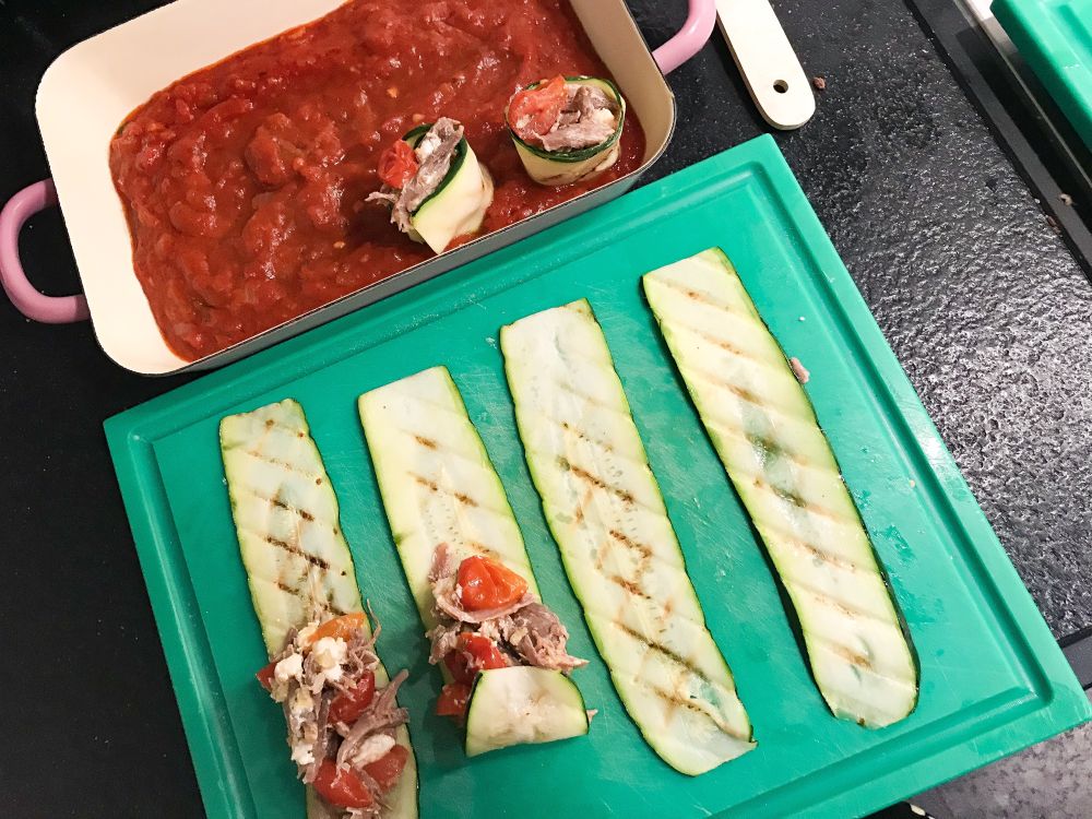 courgette-cannelloni maken courgette-cannelloni maken