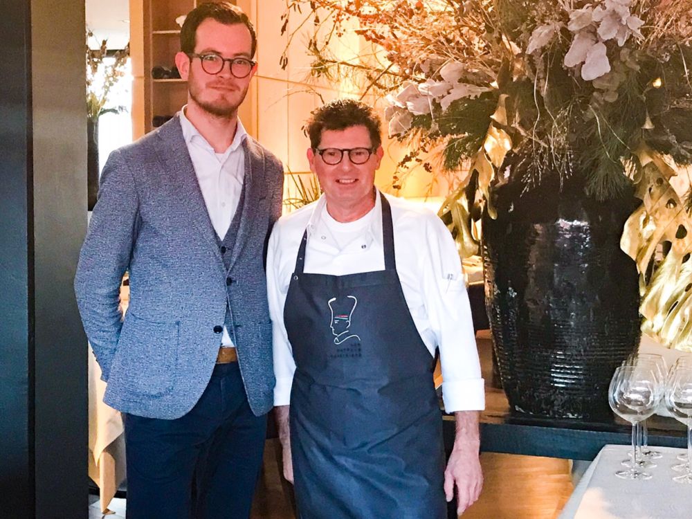 Chef Johan van Groeninge en sommelier Arne Maat