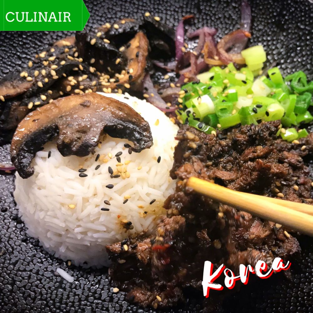 supersnelle Koreaanse bulgogi bowl met bavette supersnelle Koreaanse bulgogi bowl met bavette