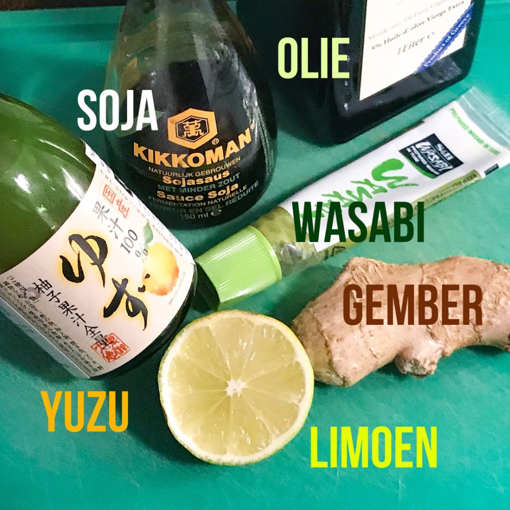 de perfecte gember-yuzu dressing voor tonijntataki de perfecte gember-yuzu dressing voor tonijntataki