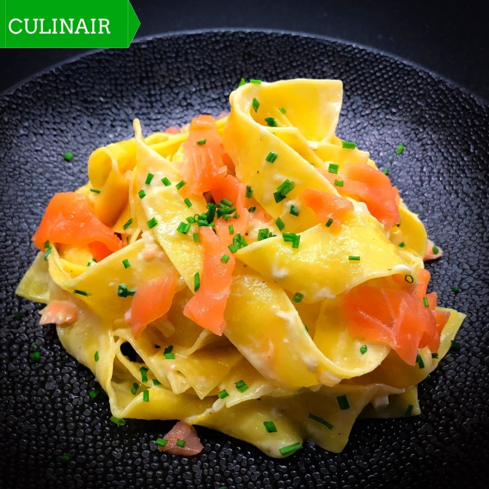 pasta met gerookte zalm en geitenkaas pasta met gerookte zalm en geitenkaas