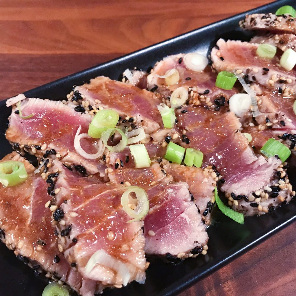 tonijntataki met dressing tonijntataki met dressing