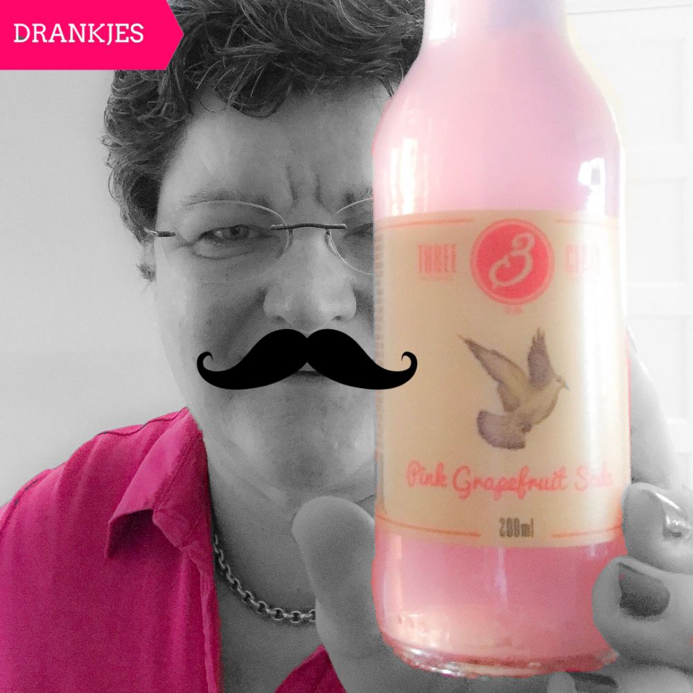 Three Cents Pink Grapefruit soda hree Cents Pink Grapefruit soda