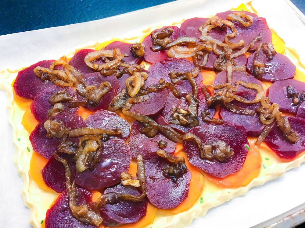 hartige taart met bietjes en zoete aardappel – 2