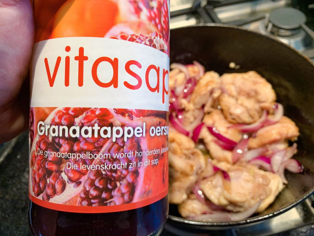kip met granaatappelsap kip met granaatappelsap