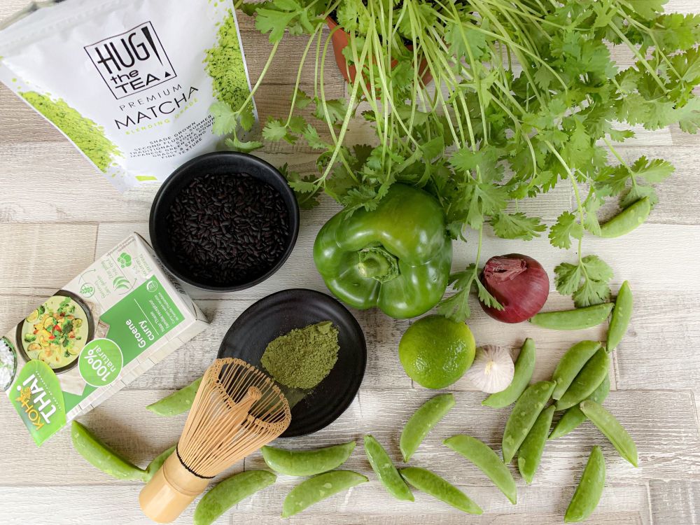groene kipcurry met matcha – ingrediënten