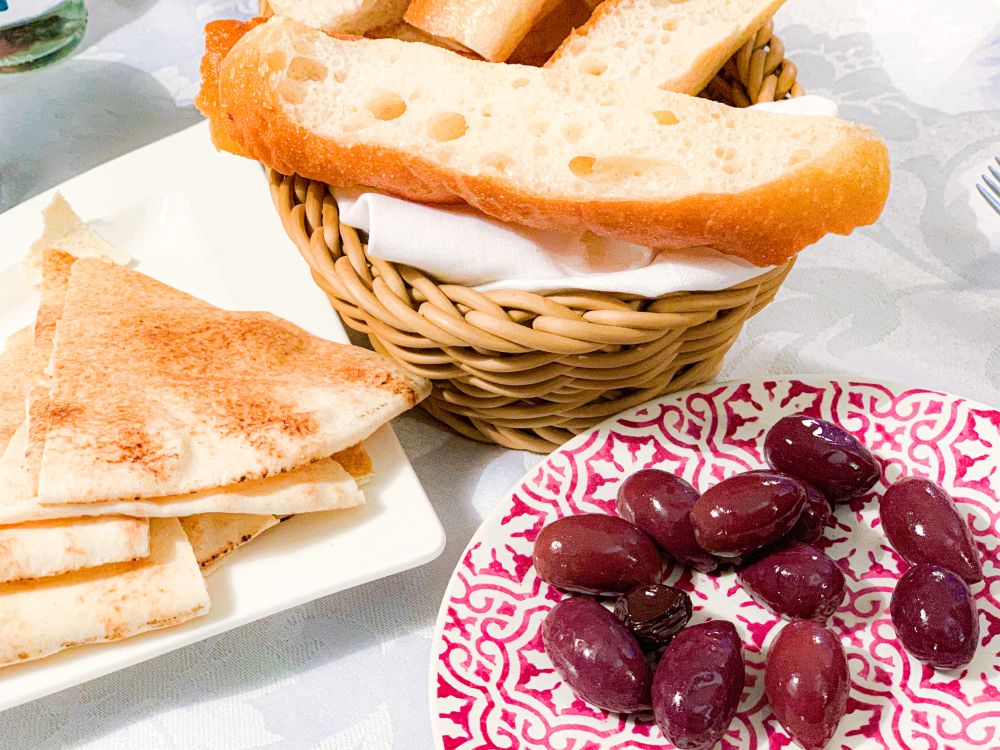 Libanees platbrood en Turks brood Libanees platbrood en Turks brood