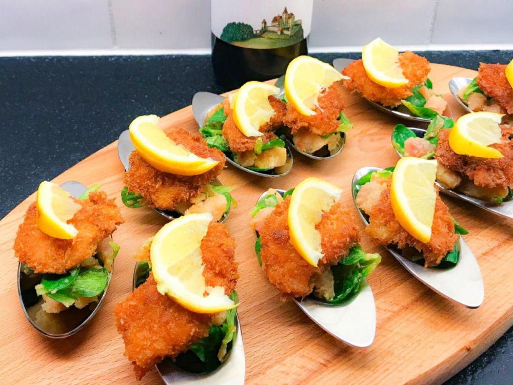 amuse van Wiener Schnitzel amuse van Wiener Schnitzel