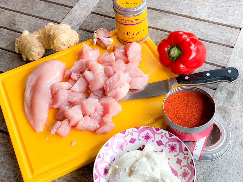 ingrediënten Kebab e Murgh ingrediënten Kebab e Murgh