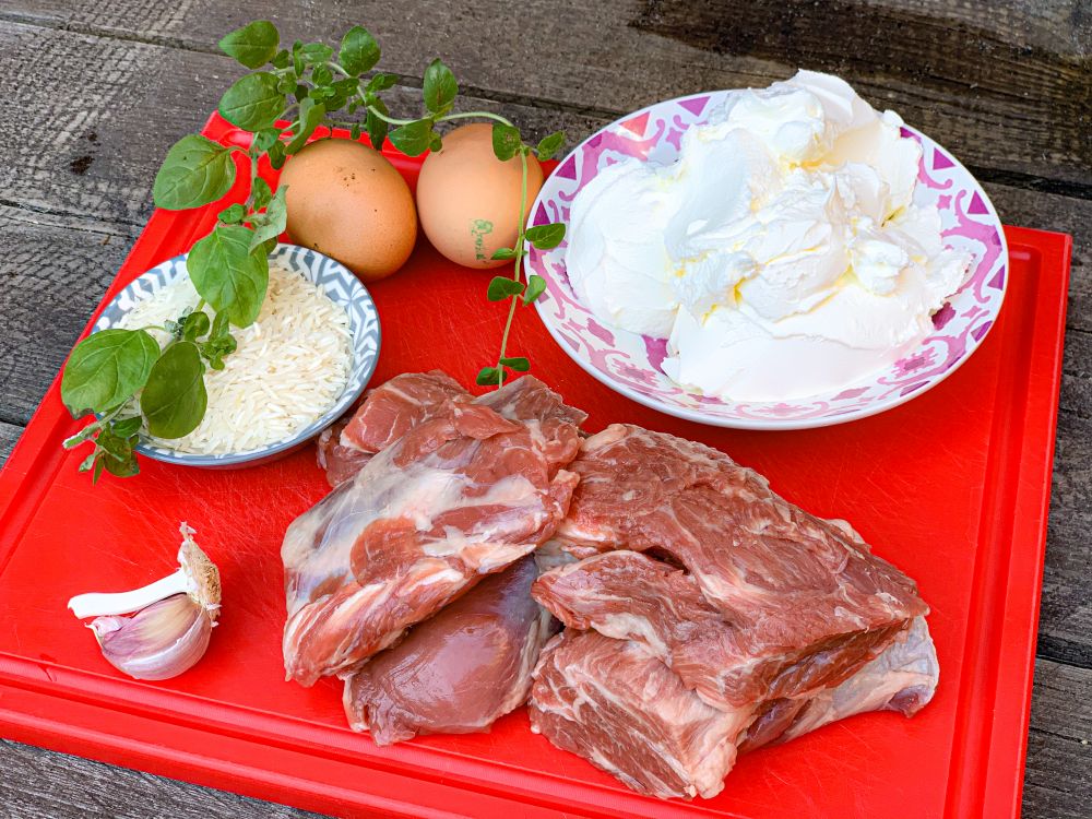 ingrediënten Tavë Kosi ingrediënten Tavë Kosi