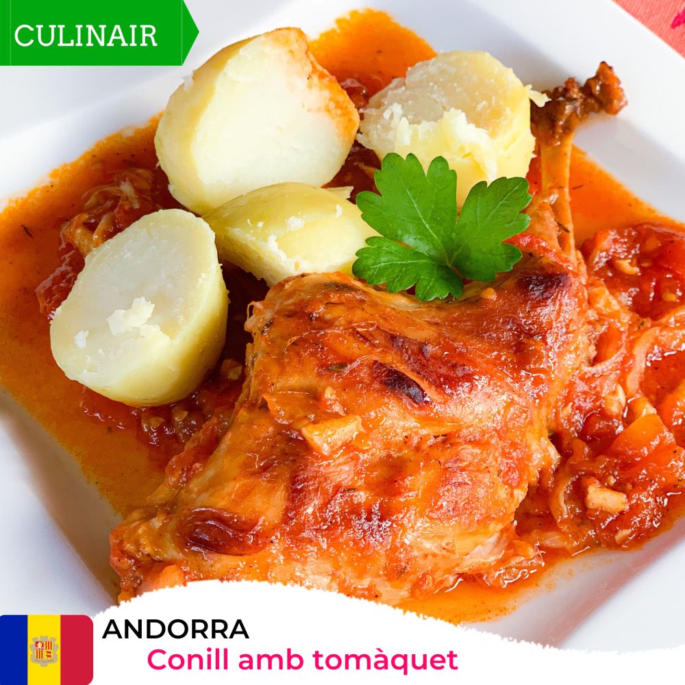 Andorra – Conill amb tomàquet – konijn in tomatensaus Andorra - Conill amb tomàquet - konijn in tomatensaus