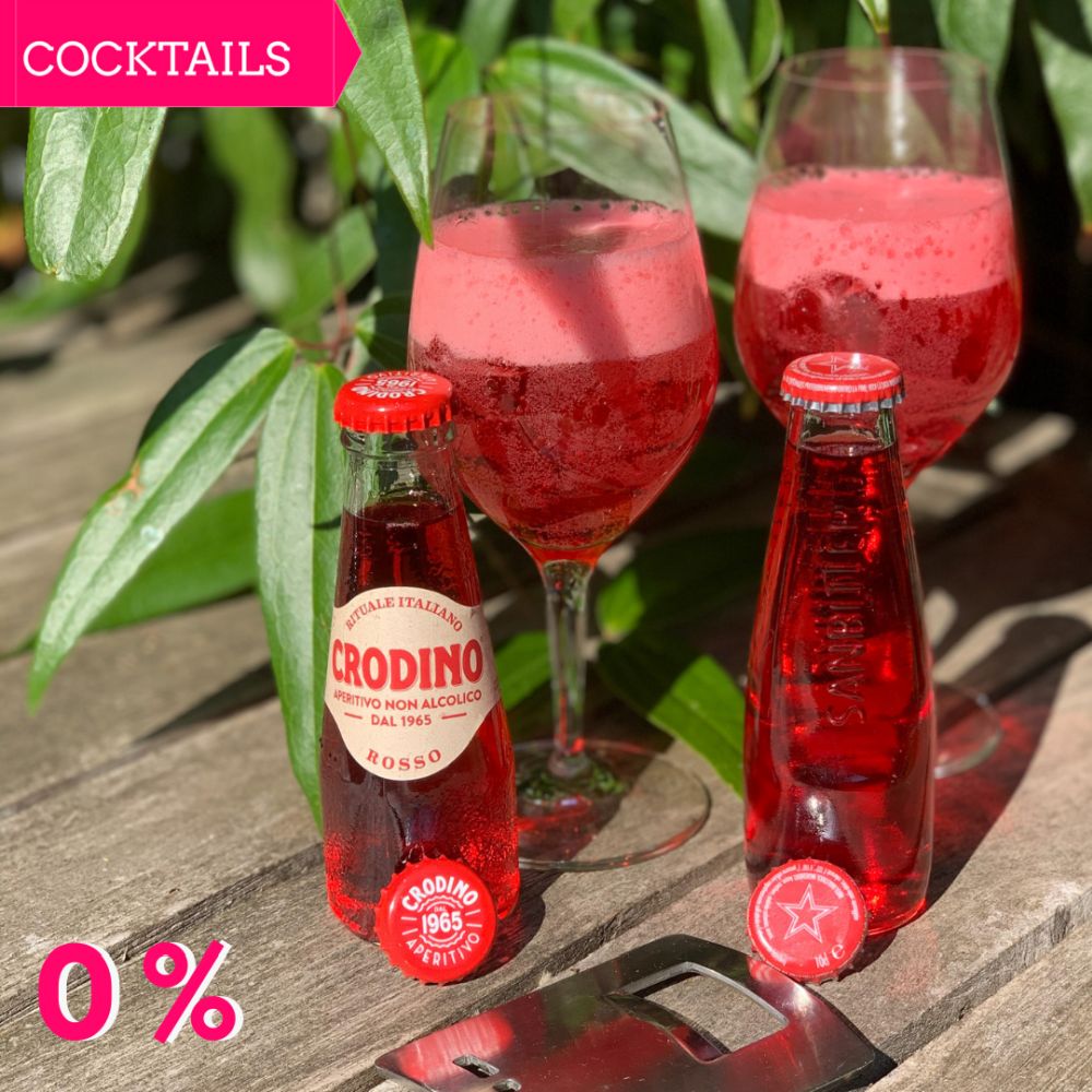 Mocktail Monday tip 0% aperitivos Sanbitter en Crodino Rosso Mocktail Monday tip 0% aperitivos Sanbitter en Crodino Rosso