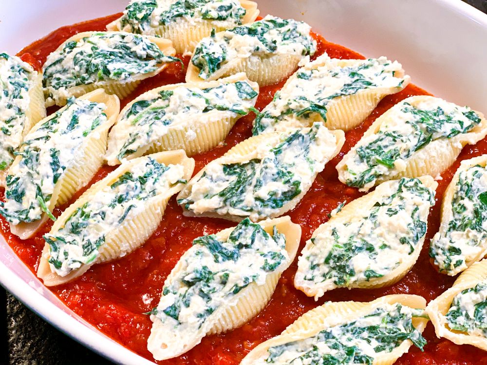 gevulde pastaschelpen gevulde pastaschelpen
