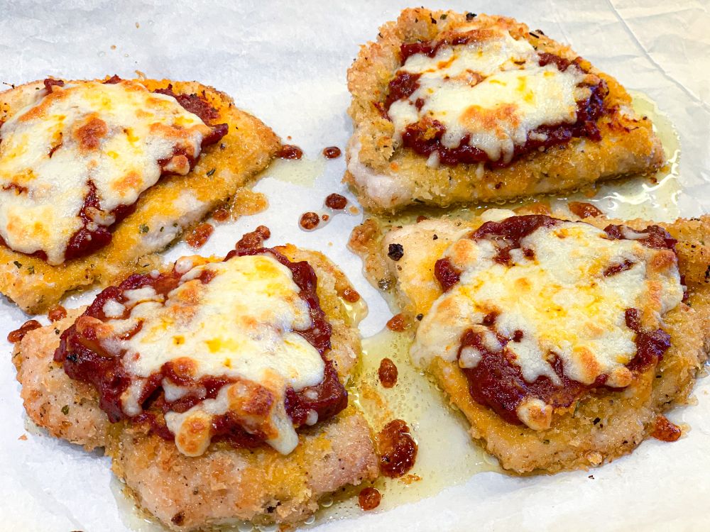 scaloppine di tacchino al pomodore e mozzarella