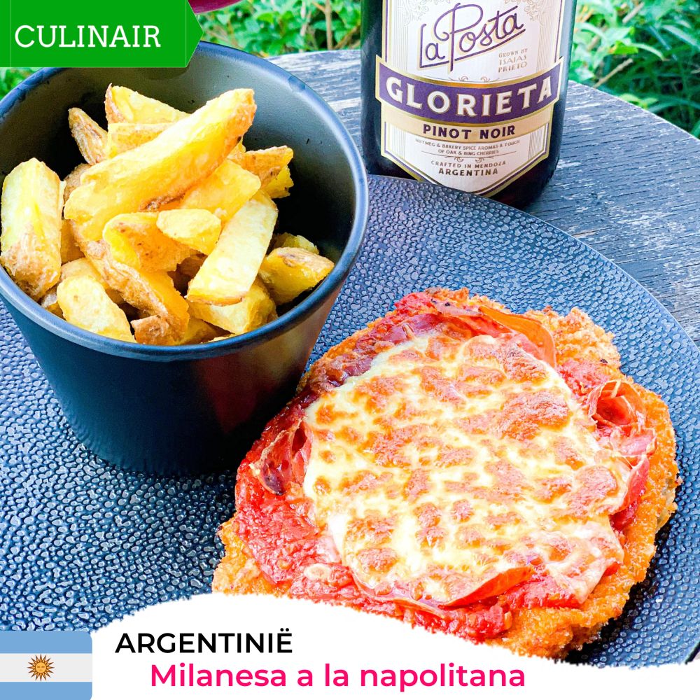 Argentijnse milanesa a la napolitana Argentijnse milanesa a la napolitana