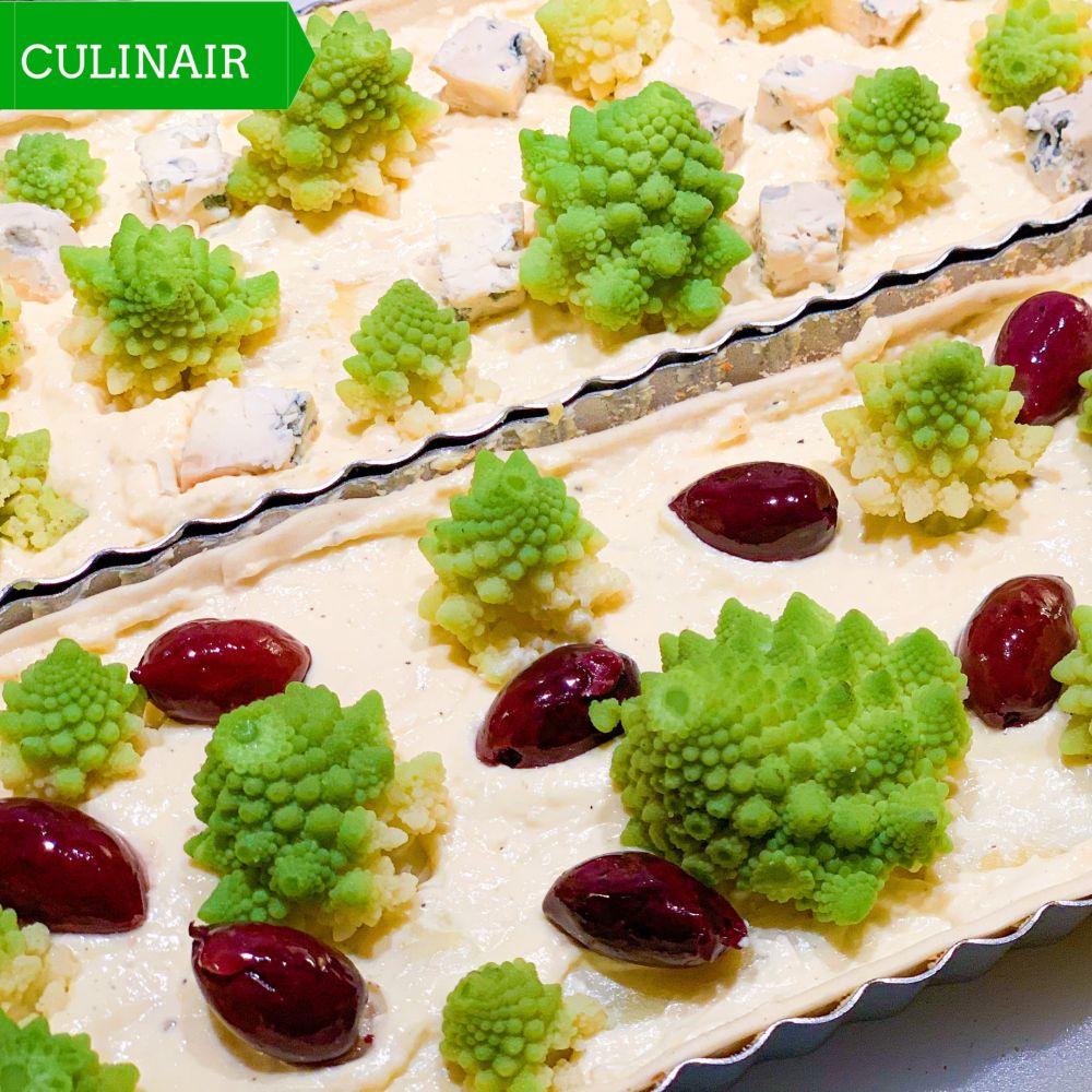 Hartige taart met romanesco en aardappel Hartige taart met romanesco en aardappel