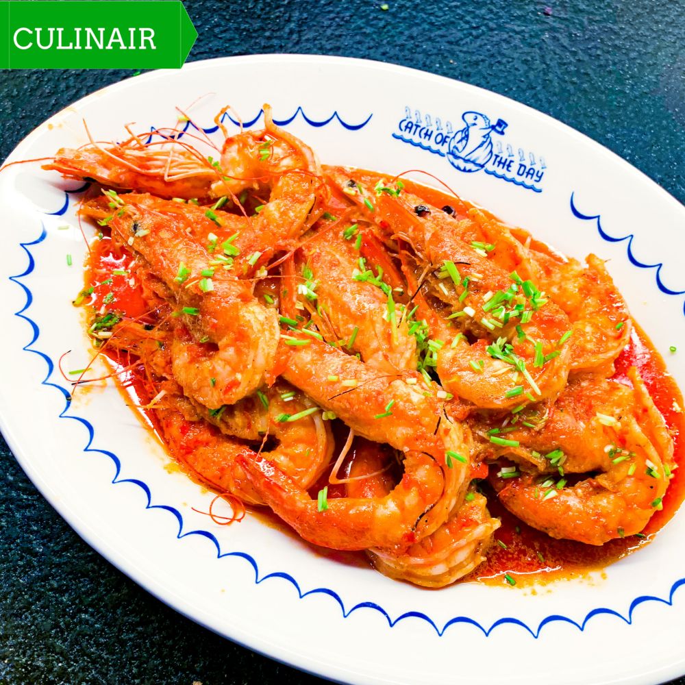 Pittige Portugese gambas Pittige Portugese gambas