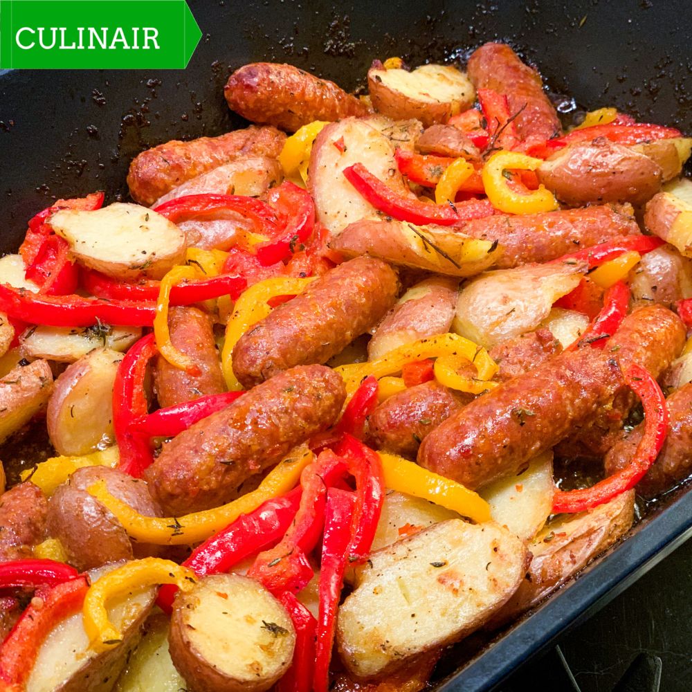 Spaanse aardappeltjes met chorizo en paprika Spaanse aardappeltjes met chorizo en paprika
